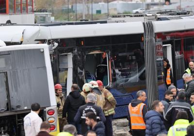 Tram-bus collision