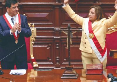 New president sworn in; predecessor Castillo arrested