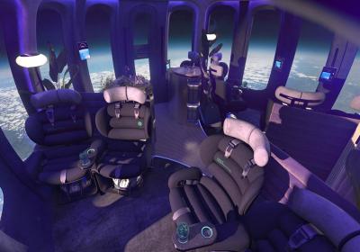 Space balloon company offers first look of its luxury ‘space lounge’