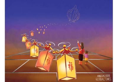 Drones, 3D and VR make Spring Festival customs shine brighter