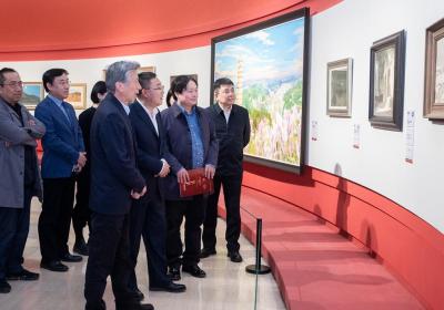 Beijing oil painting exhibition conveys Yan'an Spirit