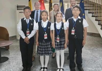 Belgium: ‘Junior Cultural Ambassadors’ visit the Belgian Embassy for better understanding