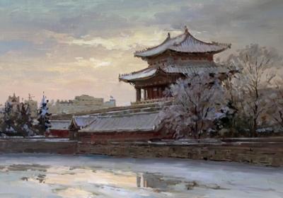 Artworks of Russian painter Dmitriev depict Chinese scenery