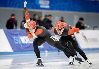Chinese speed skaters make breakthroughs at World Cup