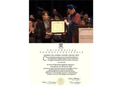 Lin Huiyin awarded Bachelor of Architecture diploma from University of Pennsylvania