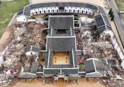 Massive collapse at ‘First Ancestral Hall of Hakka’ buries artifacts