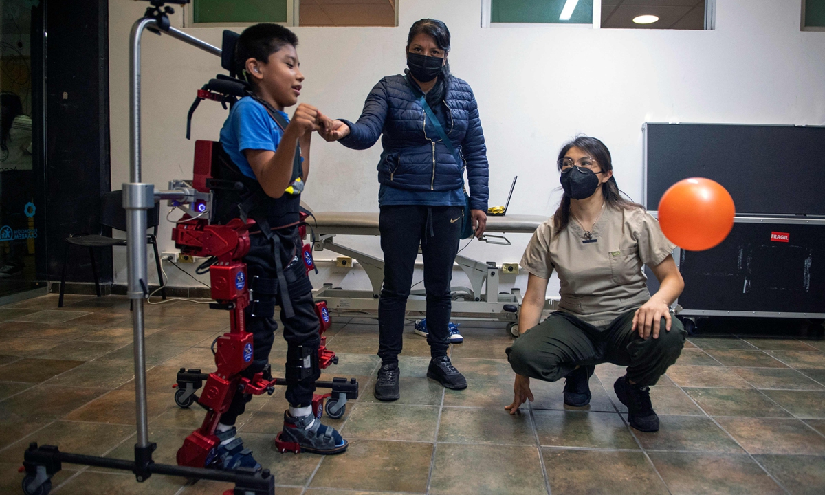 Robotic exoskeleton gives paralyzed children gift of walking