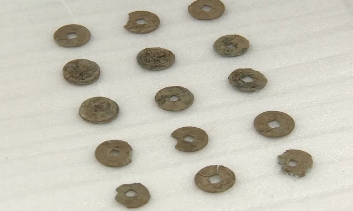 Coins from Song Dynasty unearthed in South Korea