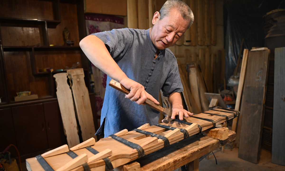 Traditional Chinese instrument blessed with lots of love