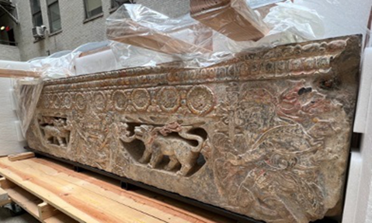 US returns over 1,000-year-old stone carvings