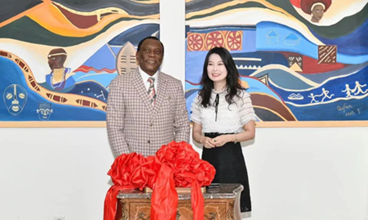 South Africa: Unveiling of Chinese artwork at the Embassy