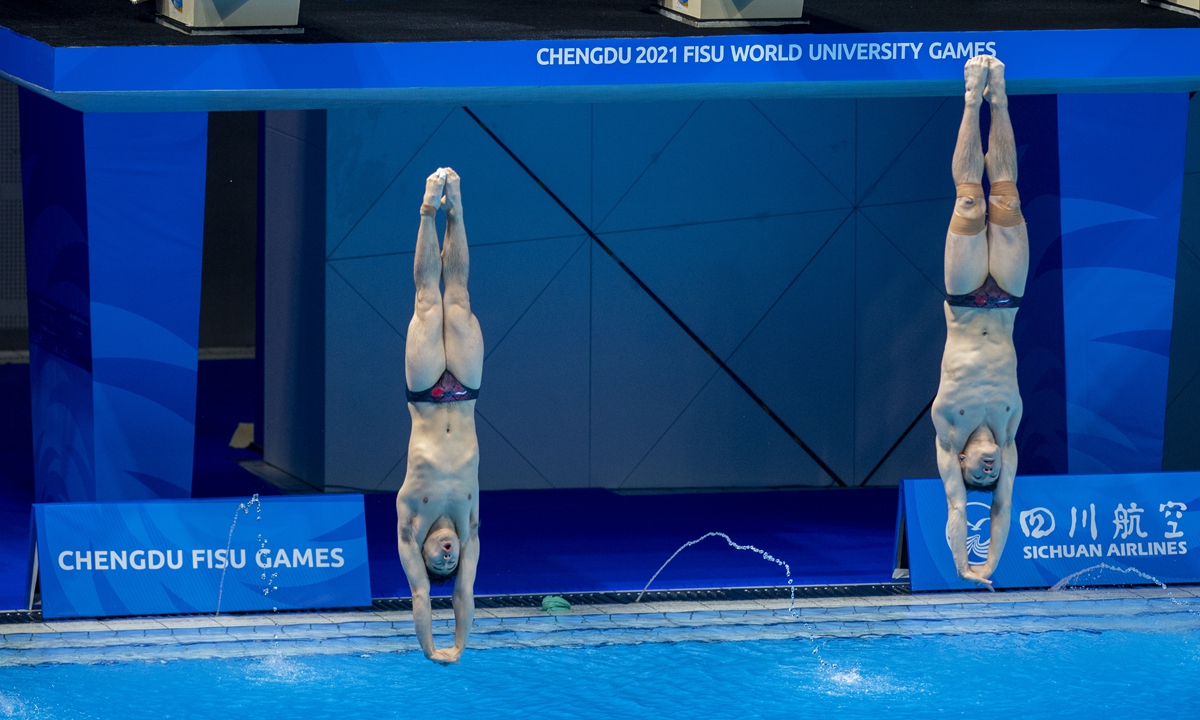 Diving team off to strong start, claiming two golds on first day