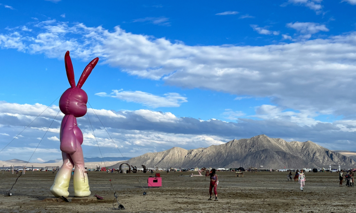 Chinese artist’s ‘Mona’ shown at Burning Man Festival