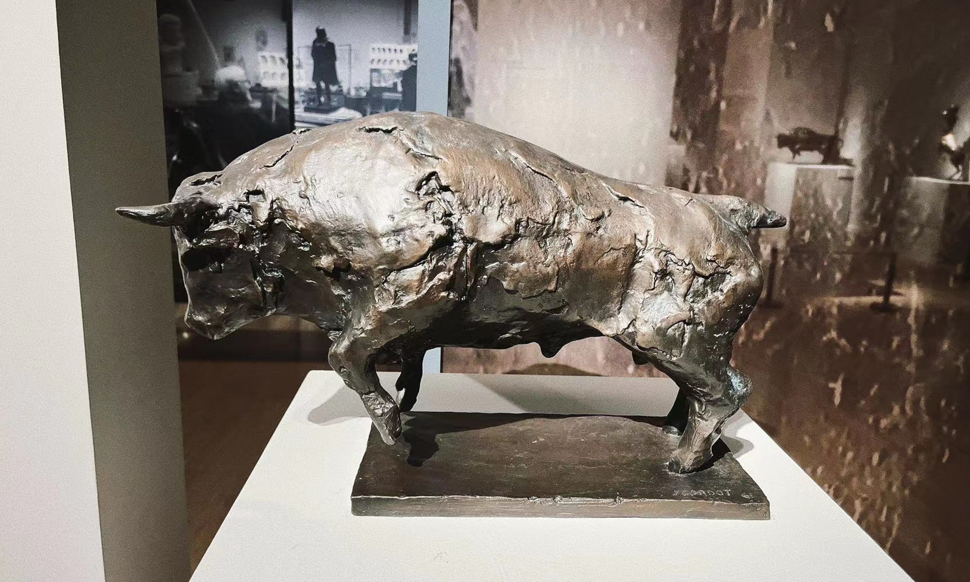 Sculptures by French artist Jean Cardot displayed at China’s national art museum