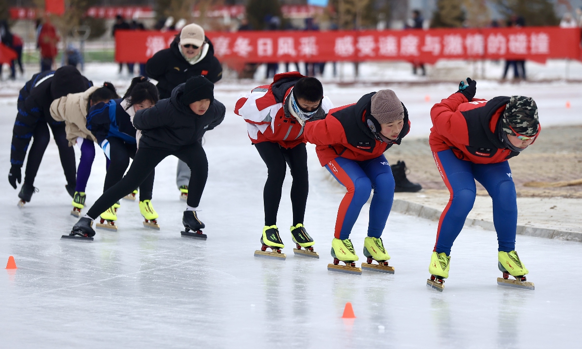 Inaugural Altay Mountains winter sports games kick off in Xinjiang