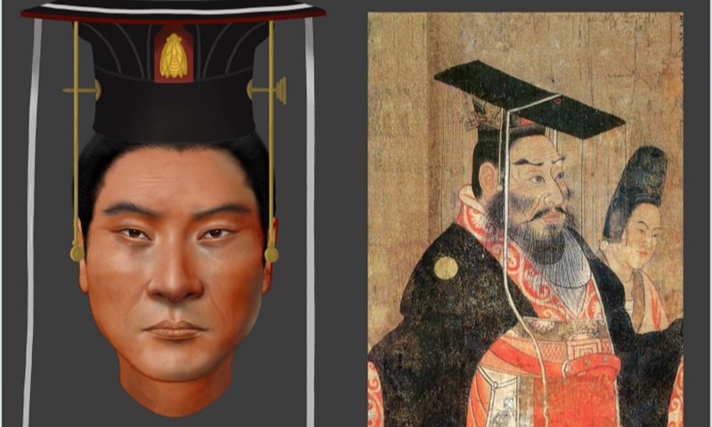 Physical appearance of emperor from 1,500 years ago reconstructed for first time; likely died from poisoning