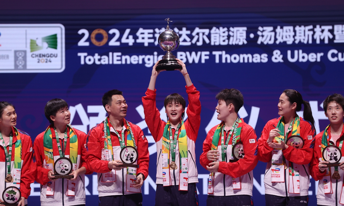 Team China sweeps Thomas & Uber Cup titles in Chengdu
